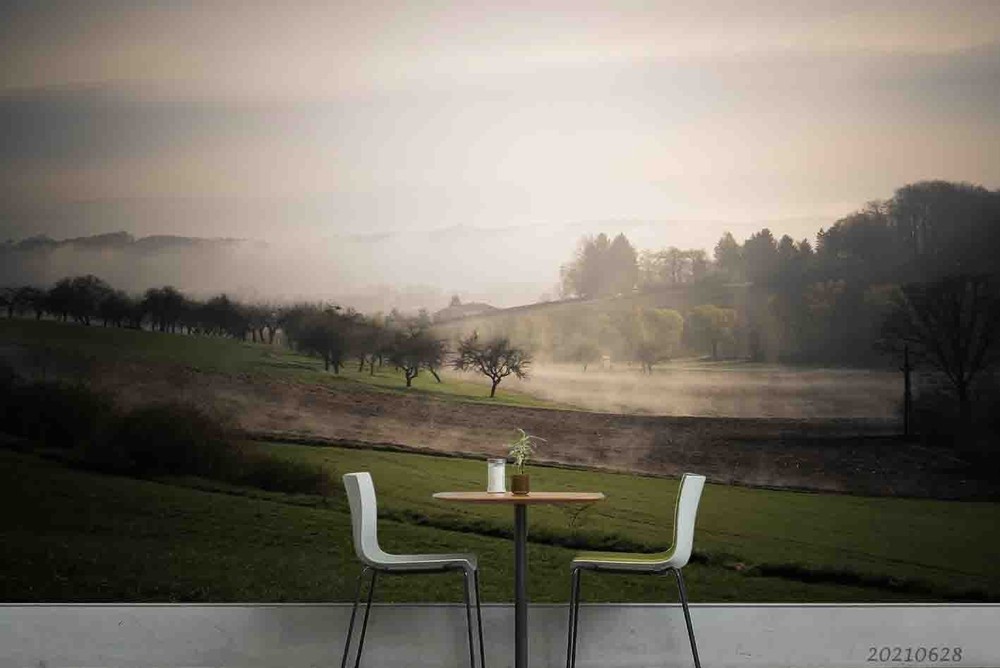 3D Grassland Forest Sky Landscape Wall Murals Wallpaper Murals Wall Sticker