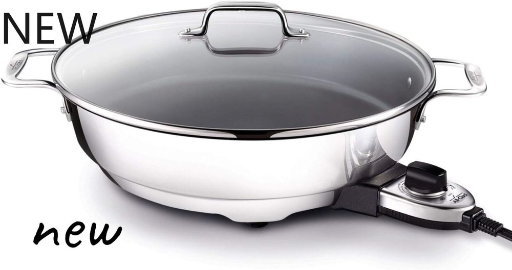 All-Clad 7 Quart 1800W Stainless Steel Nonstick Electric Skillet