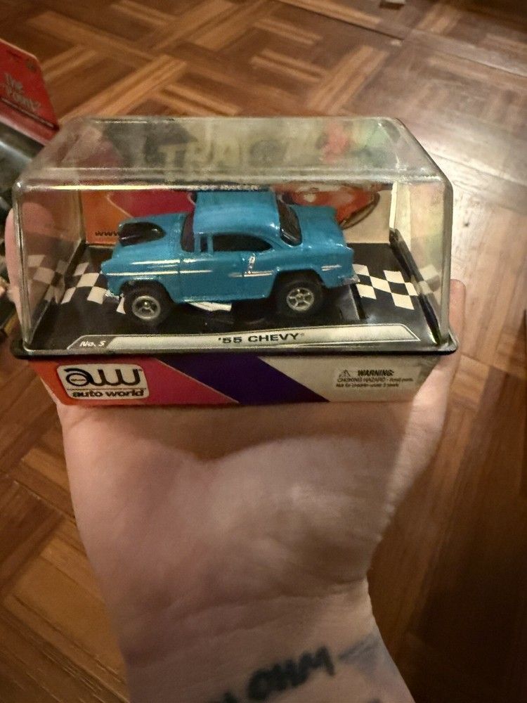 2006 Auto World 1:55 Blue Chevy AFX Cube 5 of 6