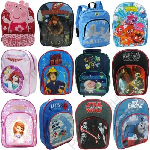Character Kids School Backpacks for Boys and Girls featuring Peppa Pig Pokemon PJ Masks My Little Pony and More Designs