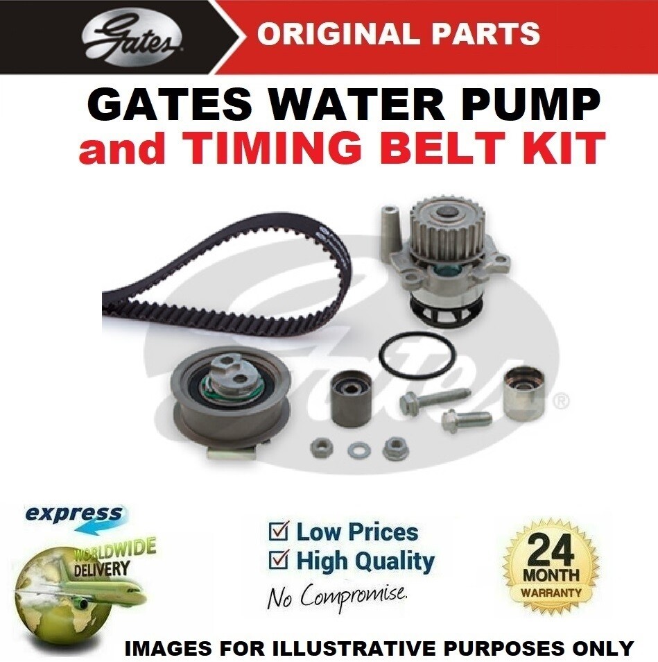 GATES WATER PUMP & TIMING BELT KIT for AUDI A3 S3 quattro 2006-2012