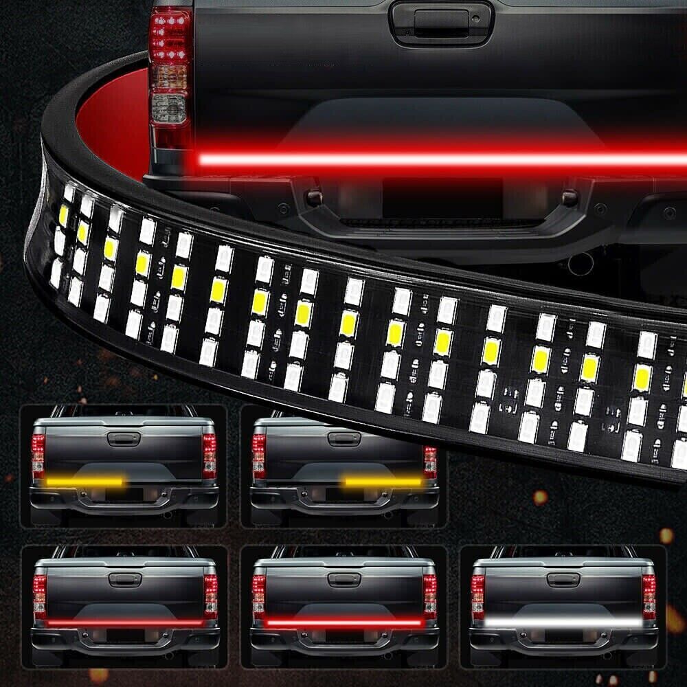 60'' For Ford F150 4Row 6 Function LED Pickup Strip Rear Tailgate Light Bar Lamp