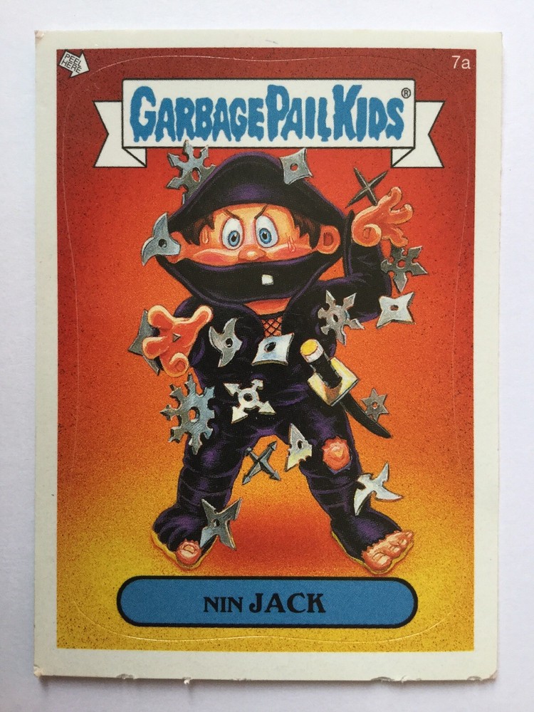 Garbage Pail Kids Series 4 Topps Sticker 7a Nin Jack Collectible