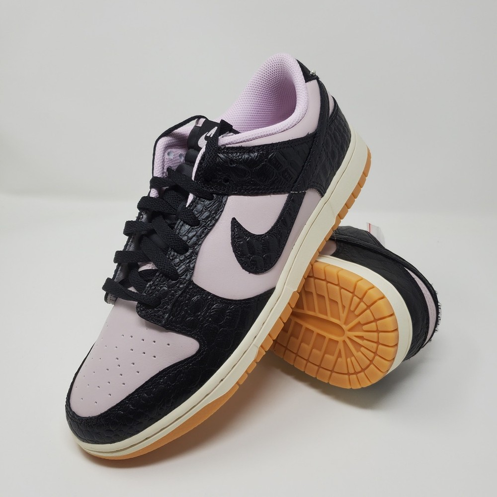 Nike Dunk Low Retro LTD Pink Foam Black Croc Studs HF9191-001 Men's Size 9