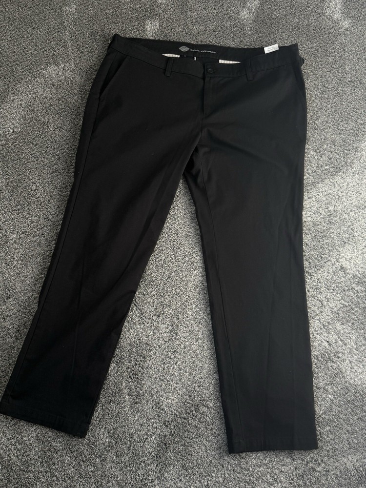 Dickies 18w Black Flex Twill Pant Slim Fit Straight Leg Women’s 18 Work Pants