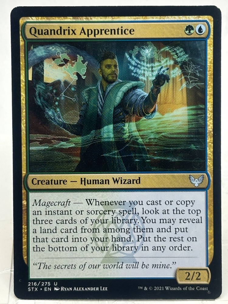 Quandrix Apprentice NM* Strixhaven ENGLISH 216/275 mtg -UnltdCards