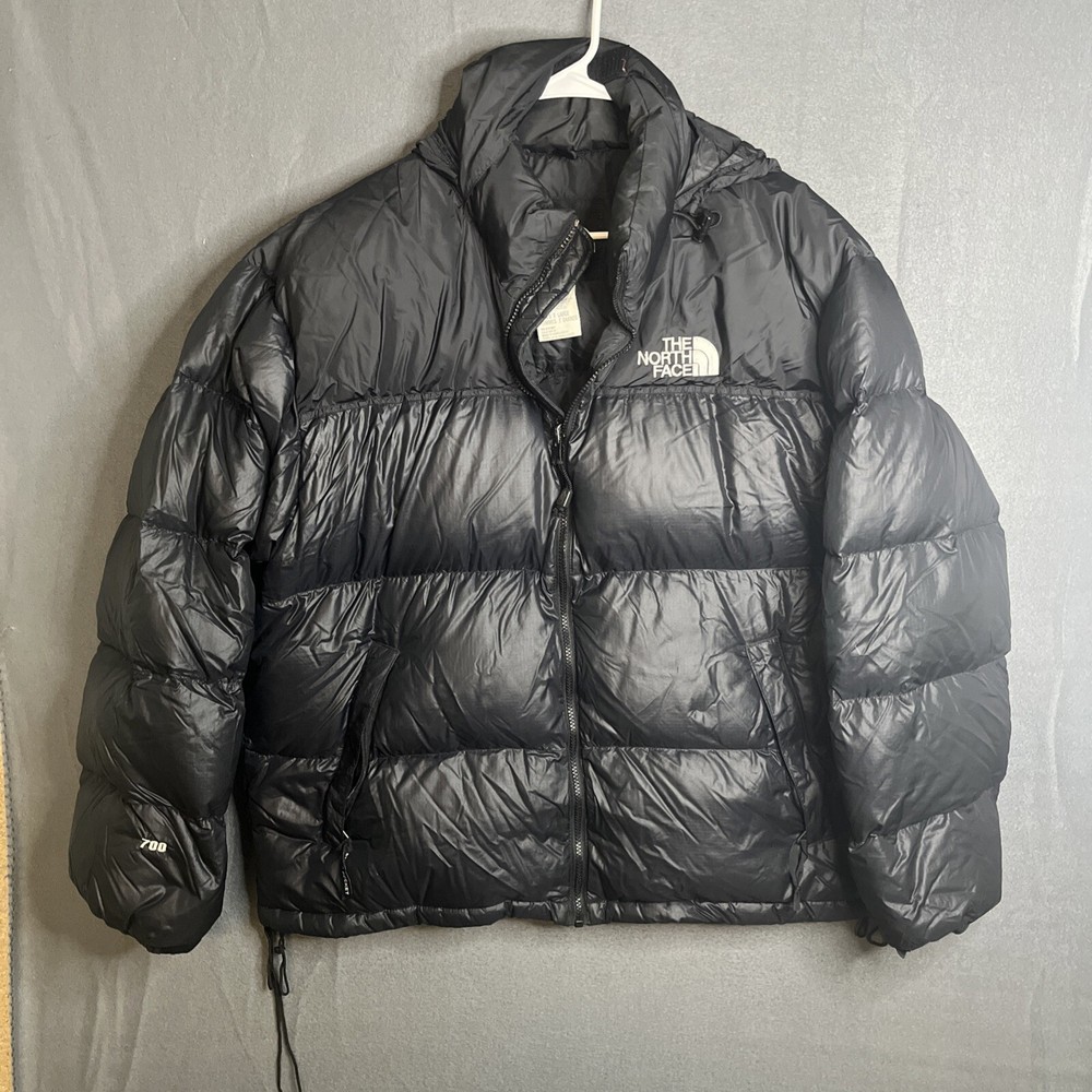 The North Face Nuptse 700 Down Insulated Full Zip Puffer Jacket Mens XL Black