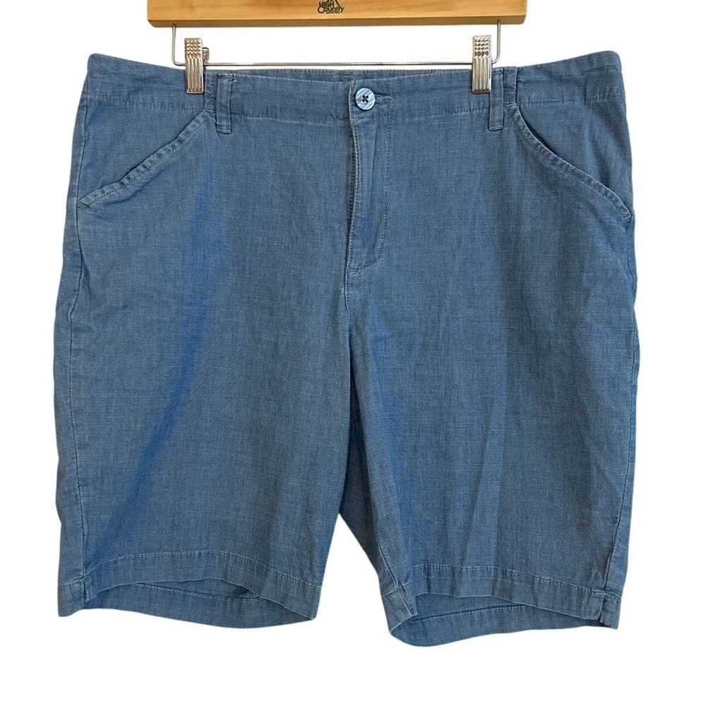 Lee Regular Fit Mid Rise Blue Denim Bermuda Walking Shorts 18