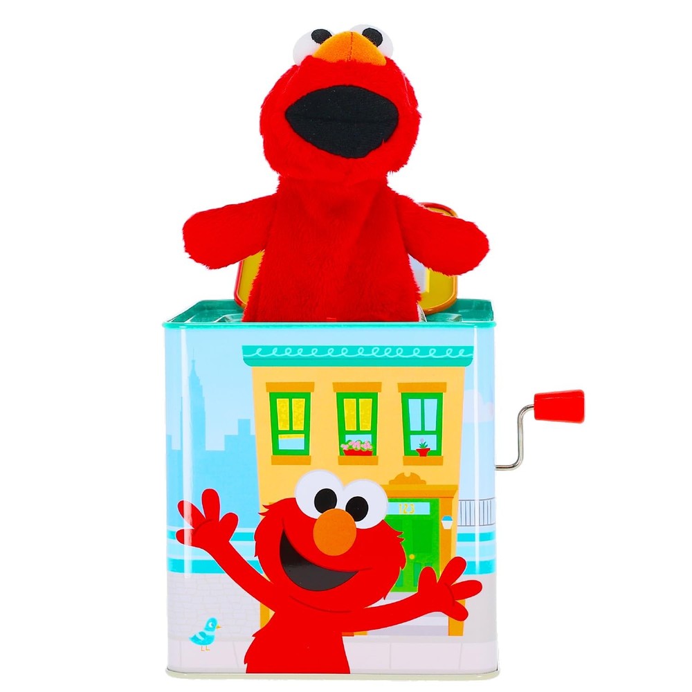 Sesame Street Elmo Musical Jack-in-the-Box Toy for Toddlers New Gift