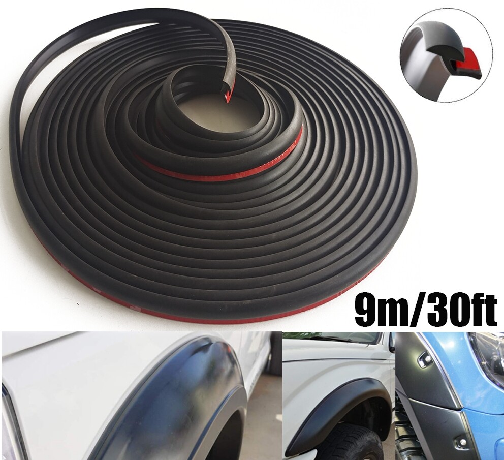 9m Universal For Car Truck Wheel Wells Fender Flare Edge Trim Rubber Seal Strip