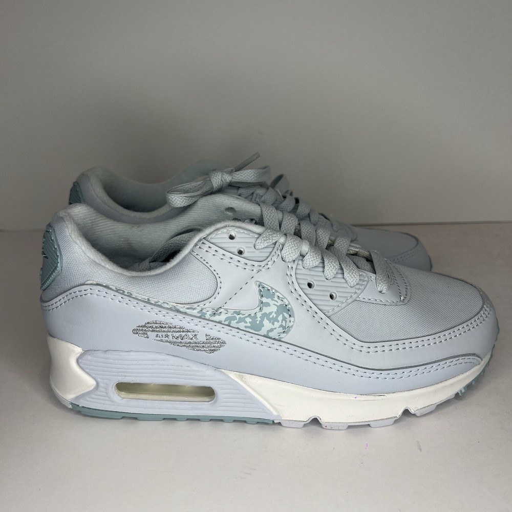 WMNS NIKE AIR MAX 90 AURA-AURA-OCEAN BLUE SZ 6 [DJ5415-400]