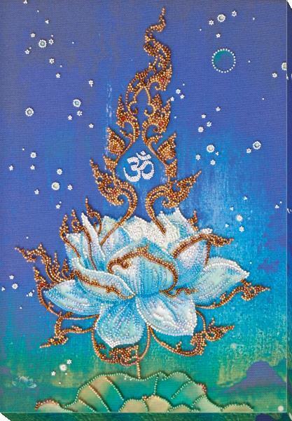 Bead embroidery kit Enlightenment needlework kit Art canvas beadwork pattern