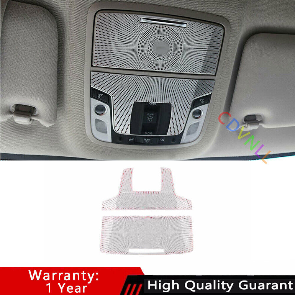 For Honda Accord 2018-2022 Silver Titanium Front Reading Lamp Frame Panel Trim