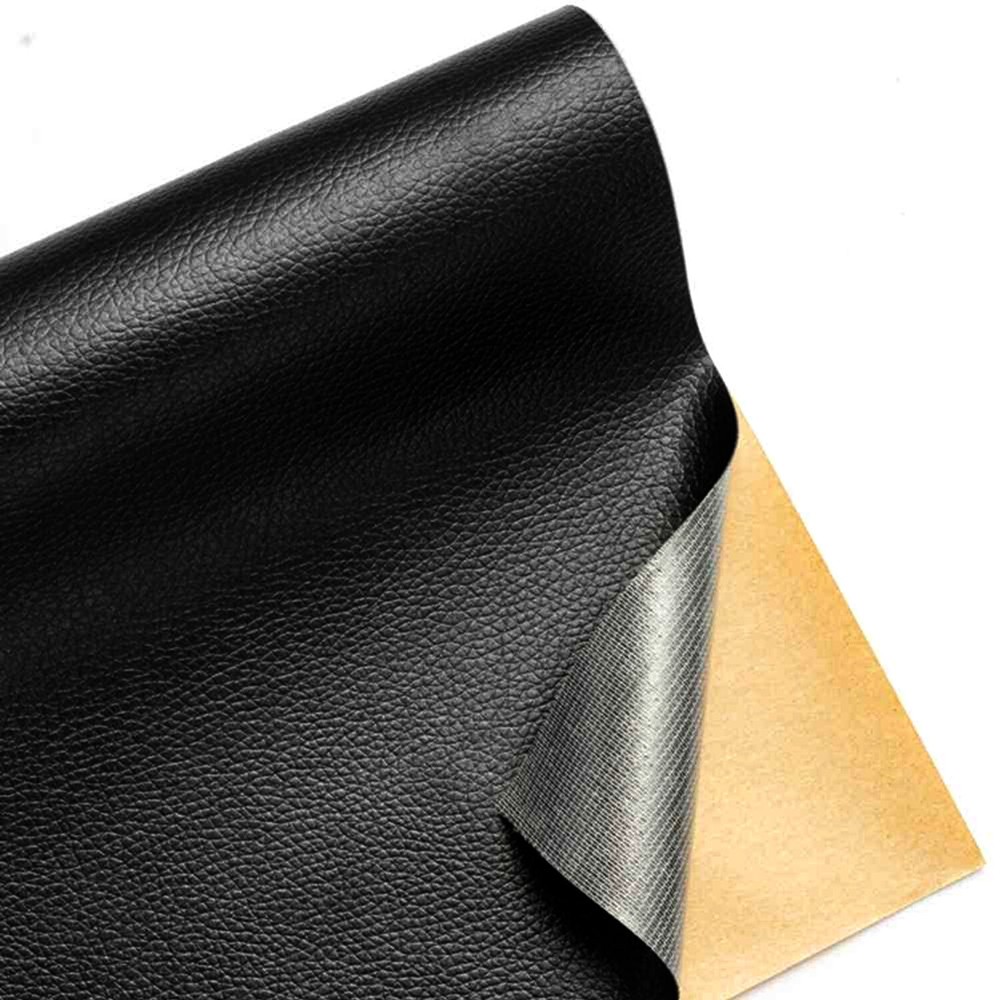 Self-Adhesive Black Leather Repair Kit Patch Sticker Sofa Clothing Car Bus Seat