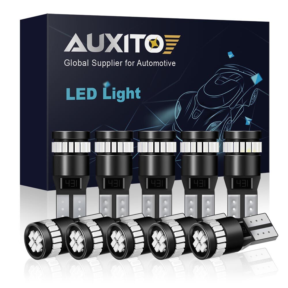 10X AUXITO T10 Red LED Inner Tail Light Bulbs Super Bright 2825 168 192 194 175