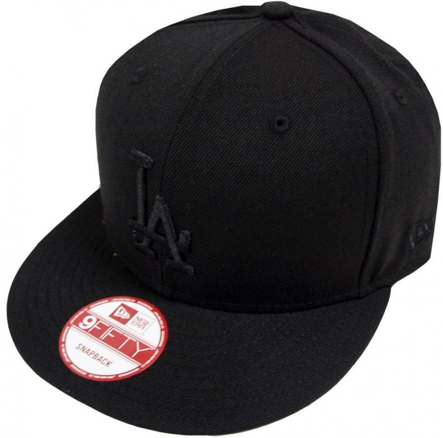 New Era Los Angeles Dodgers Black On Black Snapback Cap 9Fifty Limited Edition