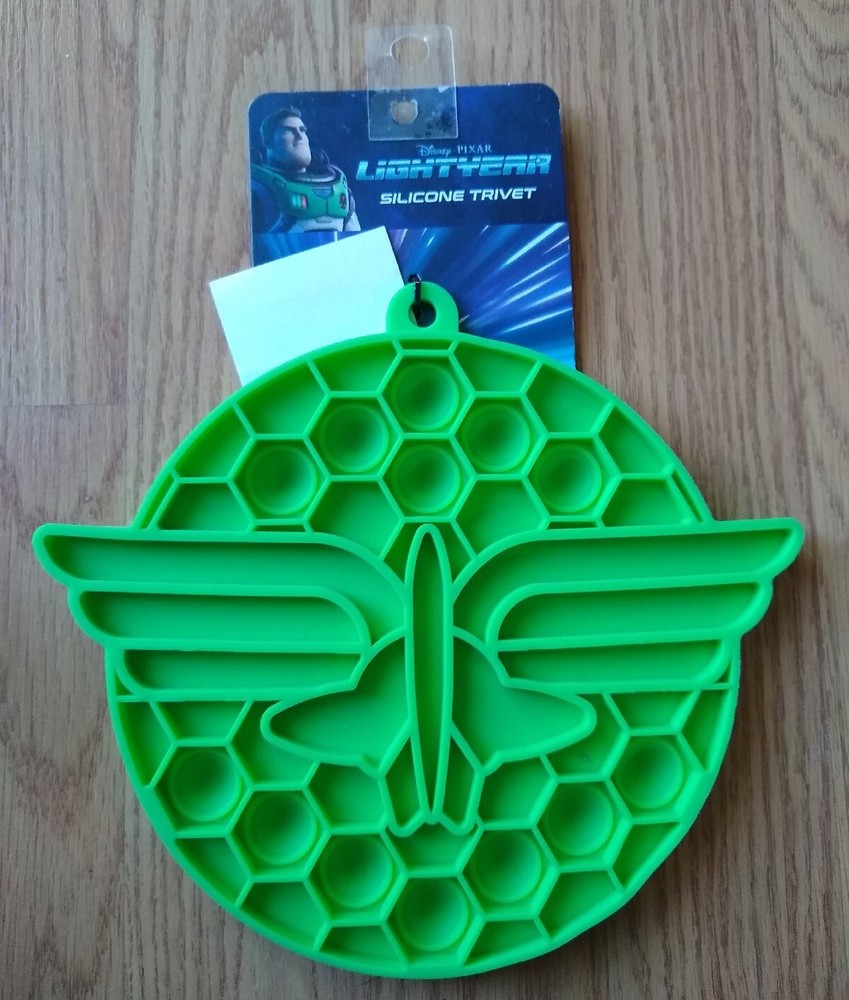 Buzz Lightyear Silicone Trivet POP IT Green Pot Holder Disney Pixar NEW NIP NWT