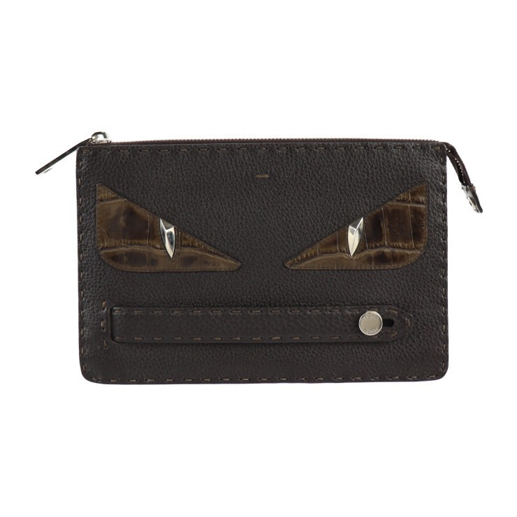 RARE Fendi Selleria Bugs Eye Leather Bag 7VA350 in Excellent Condition