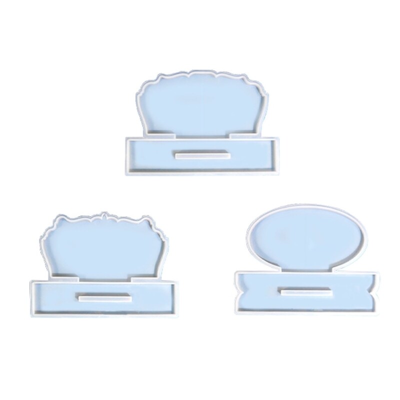 Resin Photo Frame Molds Round Silicone Mold for DIY Table Home Decor