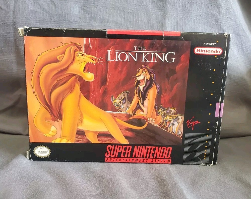 The Lion King (SNES)- CIB [1994]-Authentic,Tested