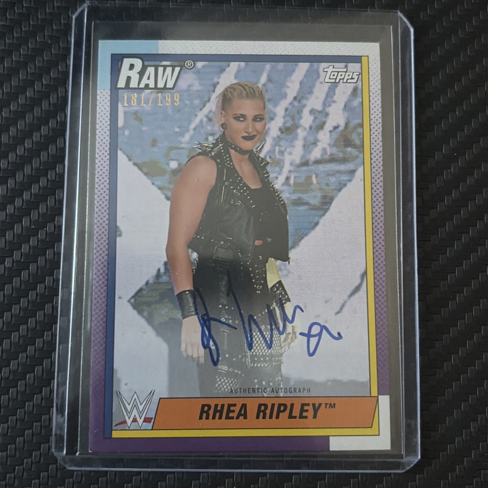 2021 Topps Heritage WWE Rhea Ripley Auto #/199