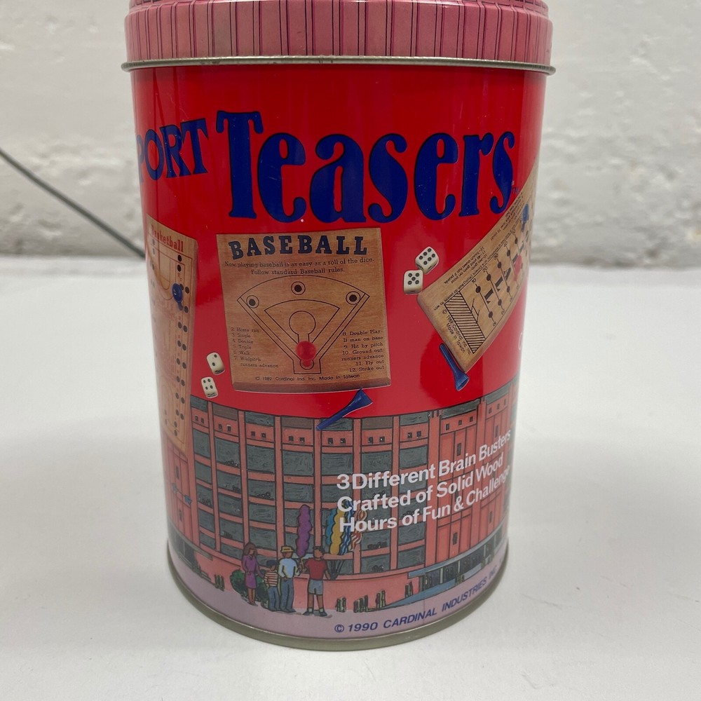 Sport Teasers 3 Wooden Pegboard Games Brain Busters 2 puzzles sealed, complete