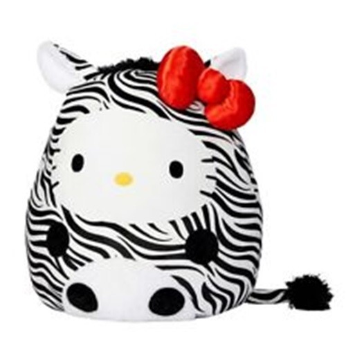 Rare 24-inch Hello Kitty Zebra Print Squishmallows Plush Toy