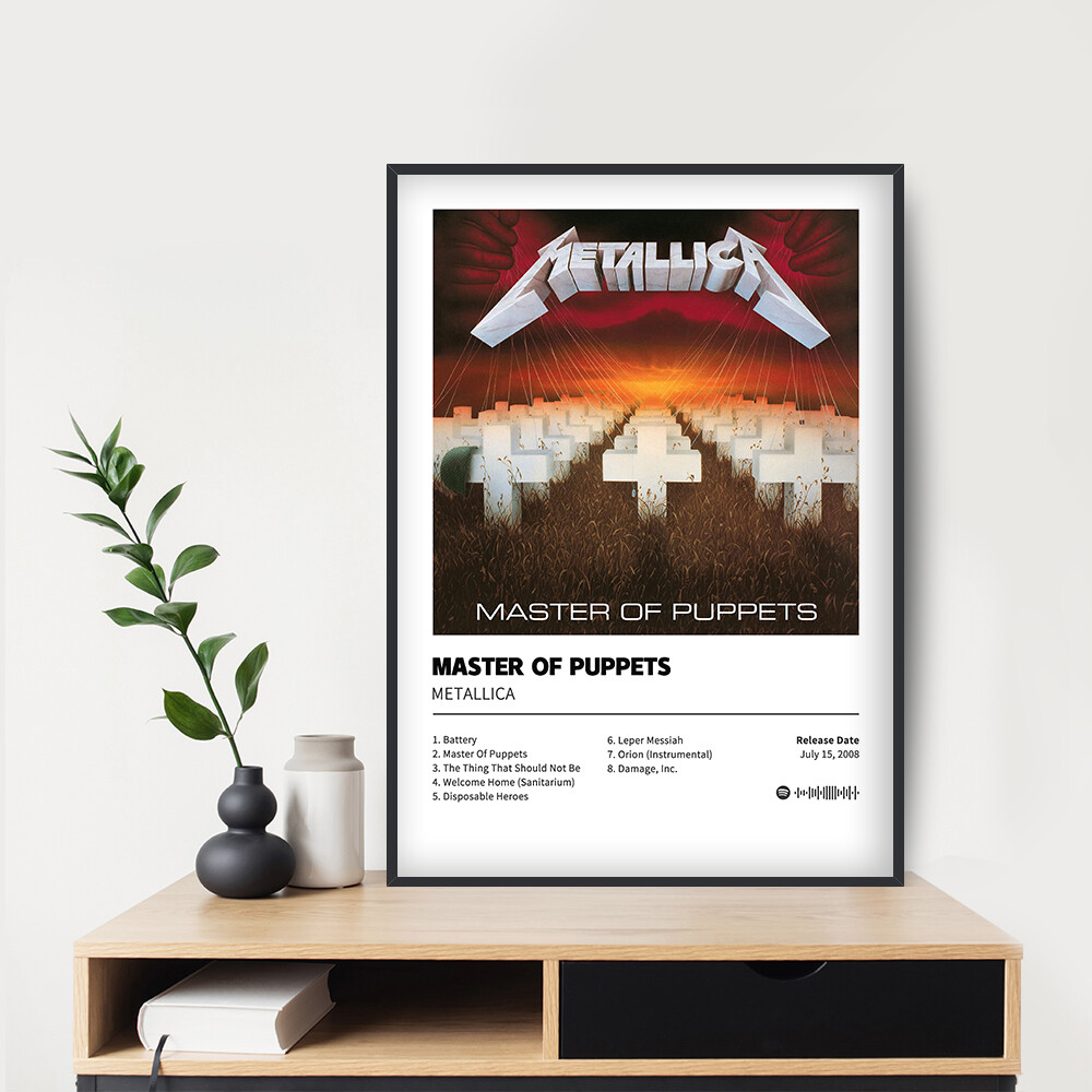 Master of Puppets - Metallica Album Poster 20x30
