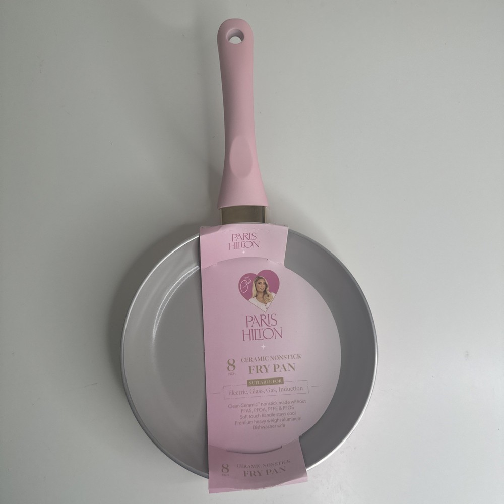 Paris Hilton 8-Inch Ceramic Nonstick Fry Pan - Lightweight & Durable