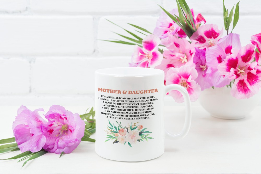 Mother and Daughter Coffee Mug Celebrating Their Unbreakable Bond
