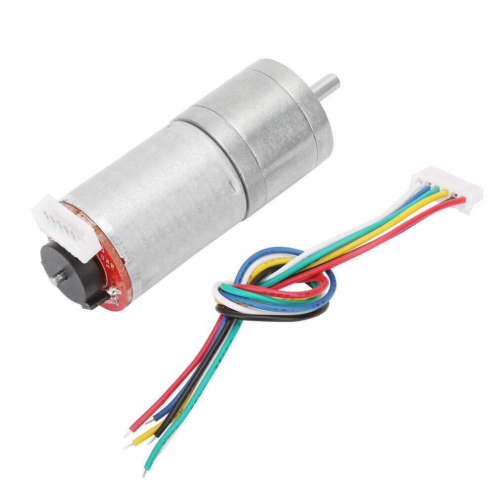 DC 12V Encoder Gear Motor Speed Reduction Motor for Robot RC Car DIY Engine Toy