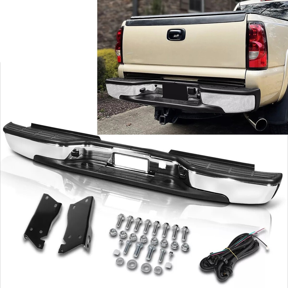 For 1999-2007 Chevy Silverado GMC Sierra 2500HD 3500 Rear Step Bumper Assembly