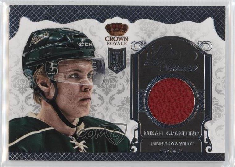 2013 Panini Crown Royale Heirs to the Throne Materials Mikael Granlund Rookie RC