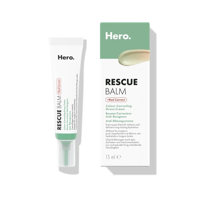 Hero Rescue Balm Original Red Color Correcting Green Cream Old Formula