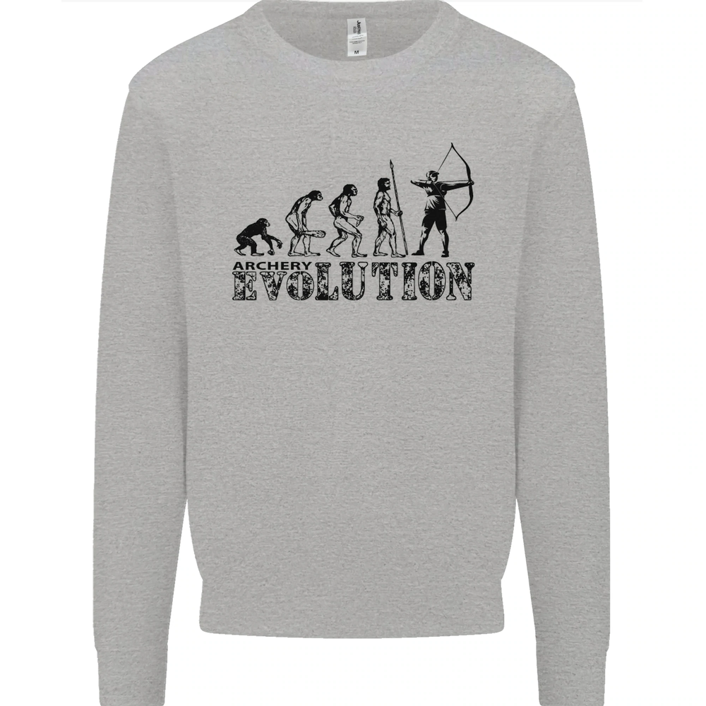 Evolution of an Archer Funny Archery Archer Mens Sweatshirt Jumper