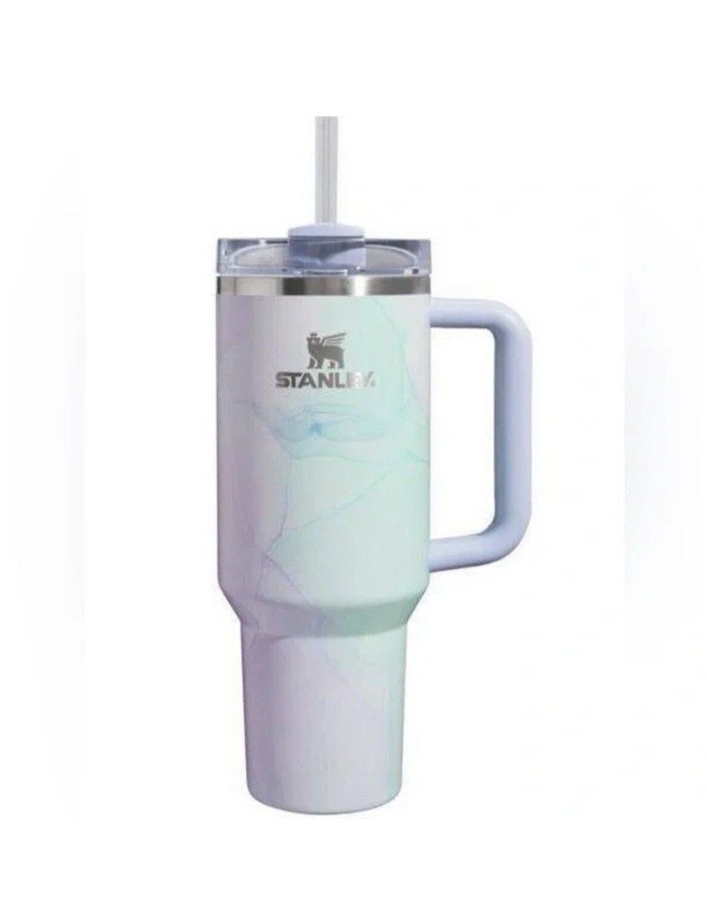 Stanley 40 oz Stainless Steel H2.0 Quencher Tumbler-Watercolor Dusk - Blue/Pink