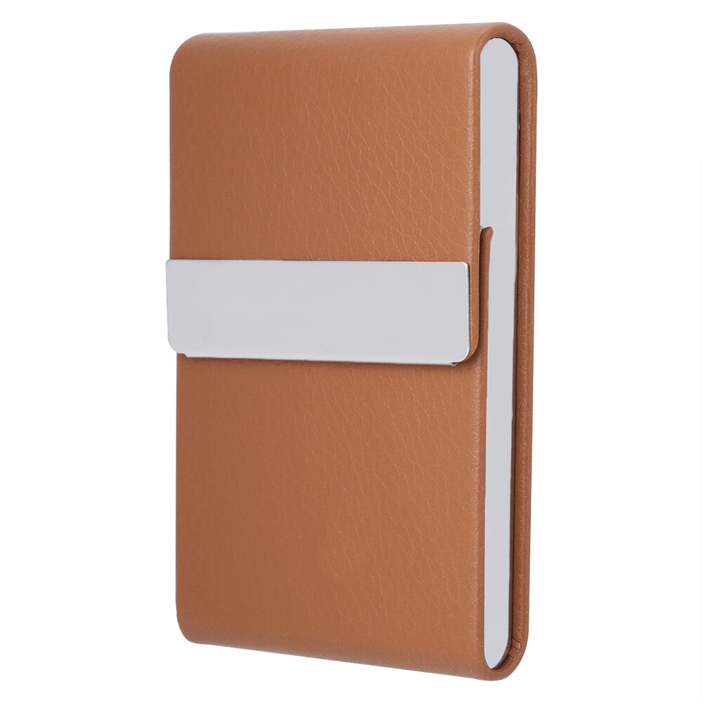 Fashionable Cigar Cigarette Case Lighter Holder PU Leather Storage AOS