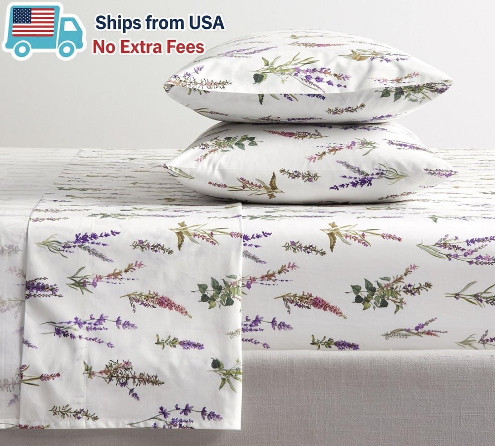 Pottery Barn Monique Lhuillier Provence Percale Sheet Set