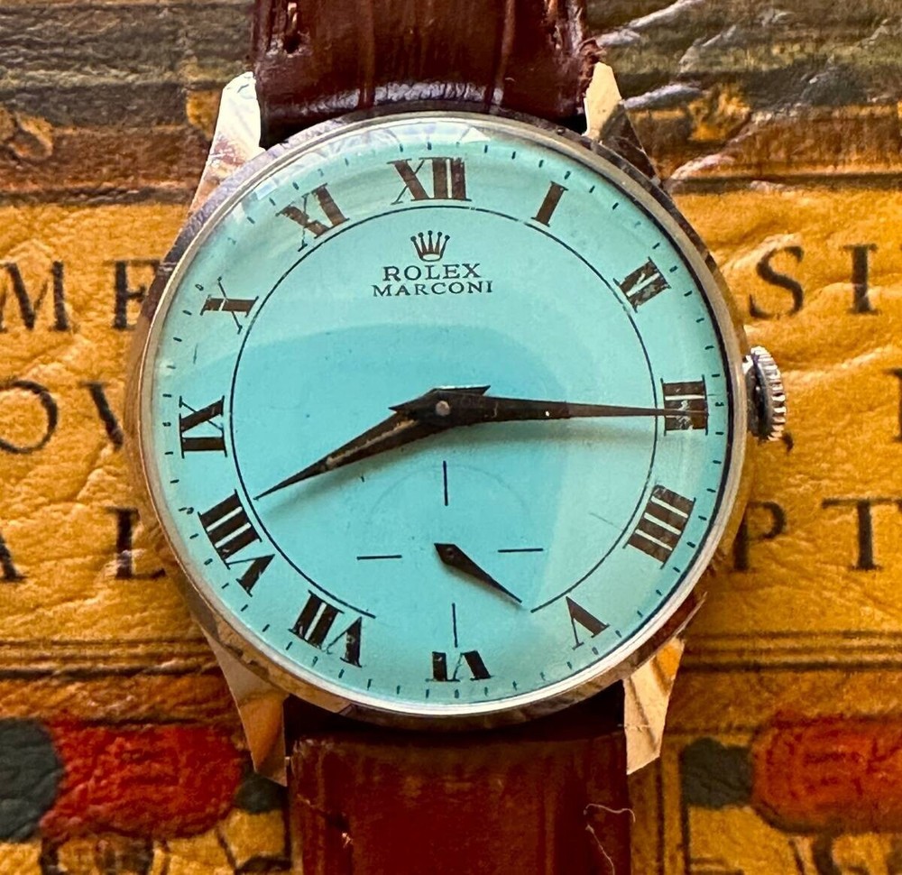 Rolex Marconi Tiffany Blue Watch 34.8mm