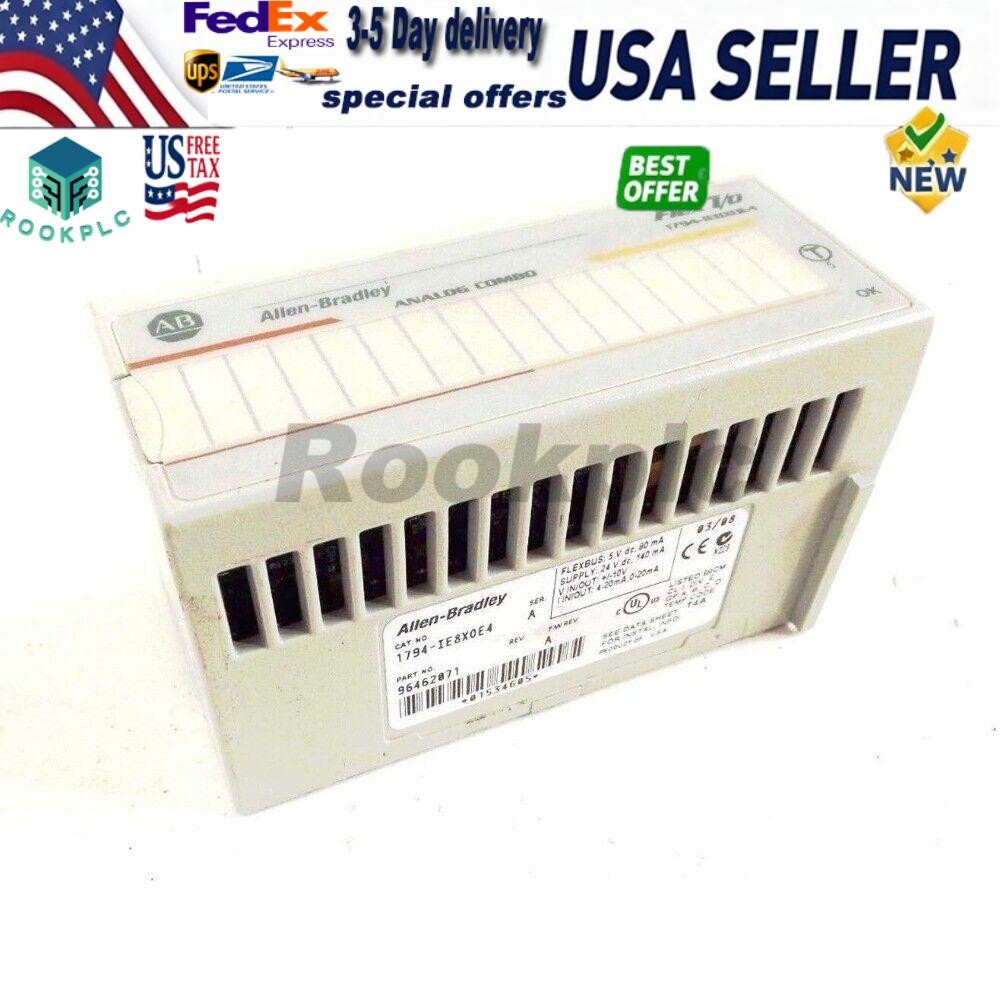 New Sealed Allen Bradley 1794-IE8XOE4 Flex I/O Analog 8 Inputs 4 Outputs