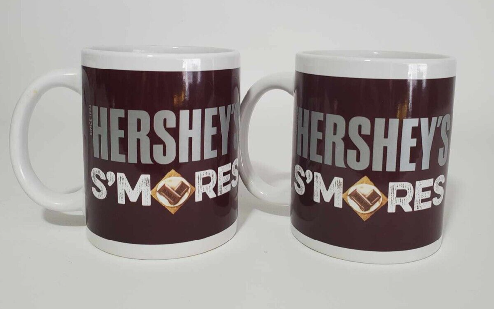 Hershey's S'mores Coffee Mugs Set of 2 Preowned Galerie Hot Cocoa Cups