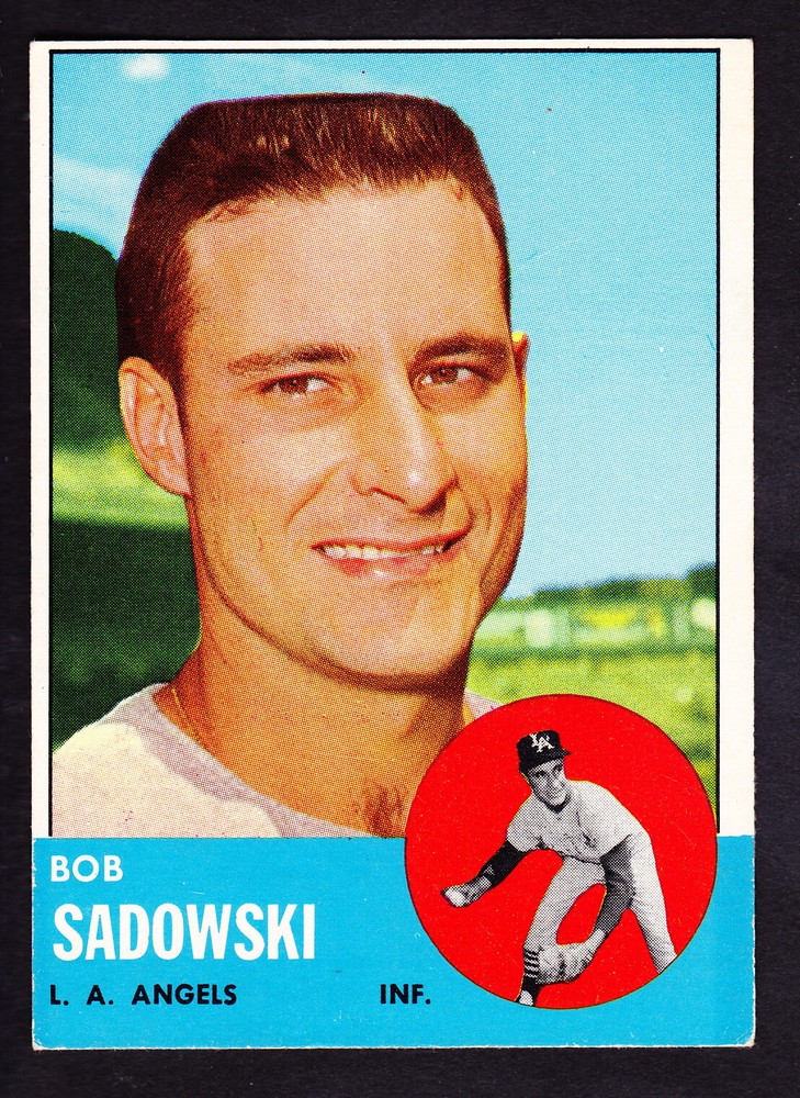 1963 Topps Bob Sadowski Los Angeles Angels Baseball Card #568  