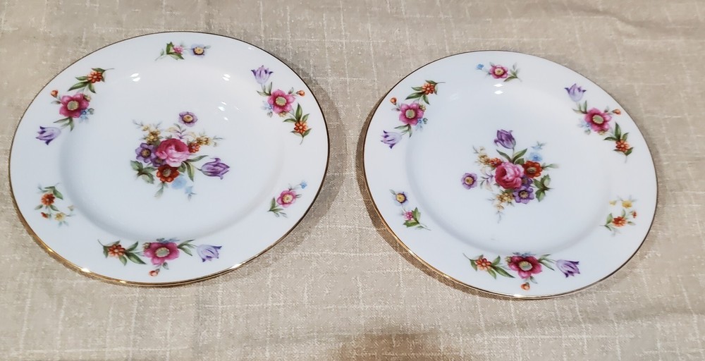 Dresdenia By Sango Japan Set Of 2 Soup or Salad Bowls Floral