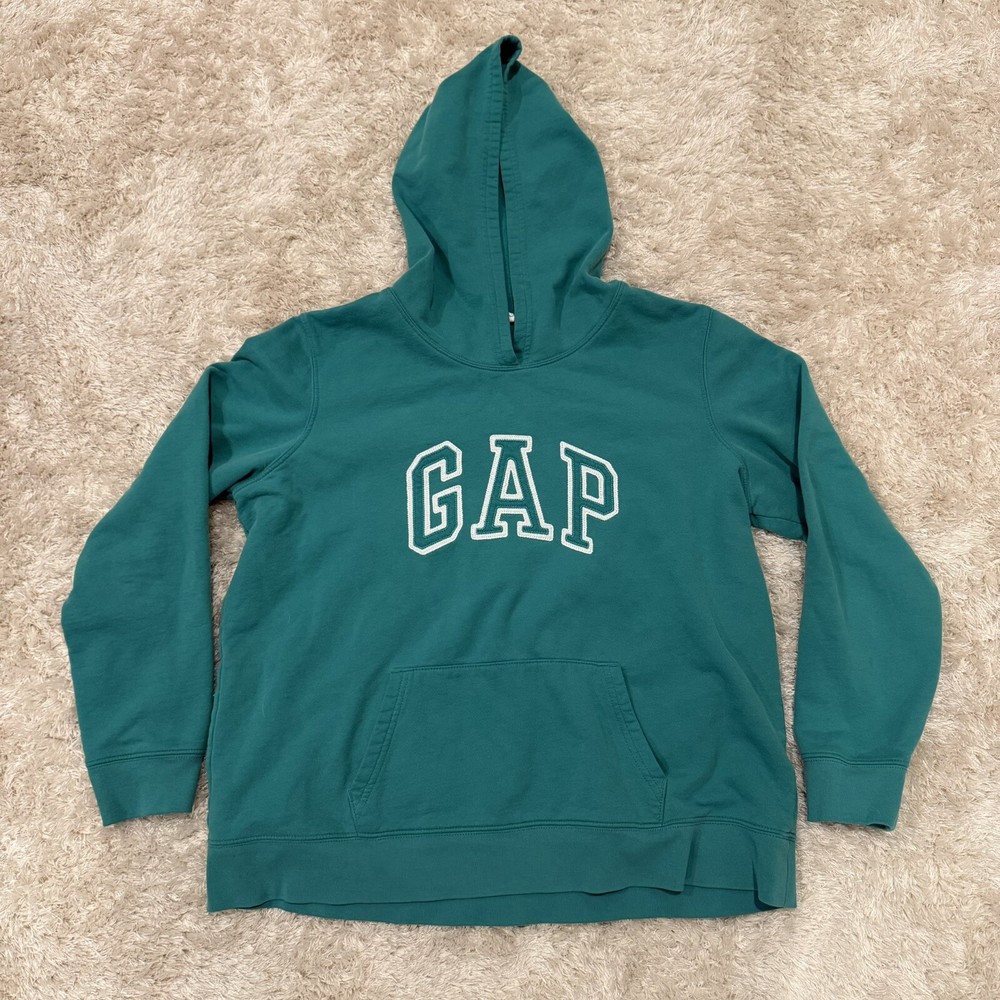 Gap Kids XL Green Unisex Pullover Hoodie Sweatshirt