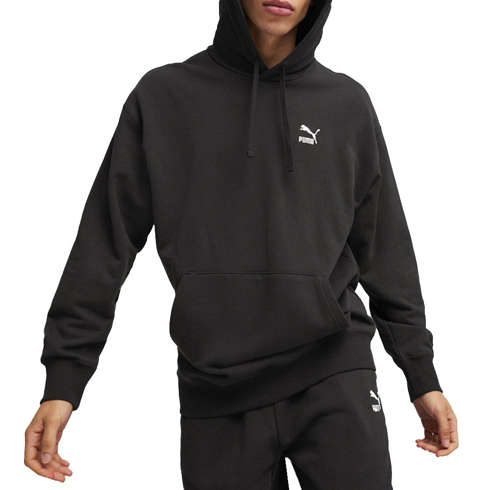 Puma Better Classics Relaxed Pullover Hoodie Mens Black Casual Outerwear 6242410