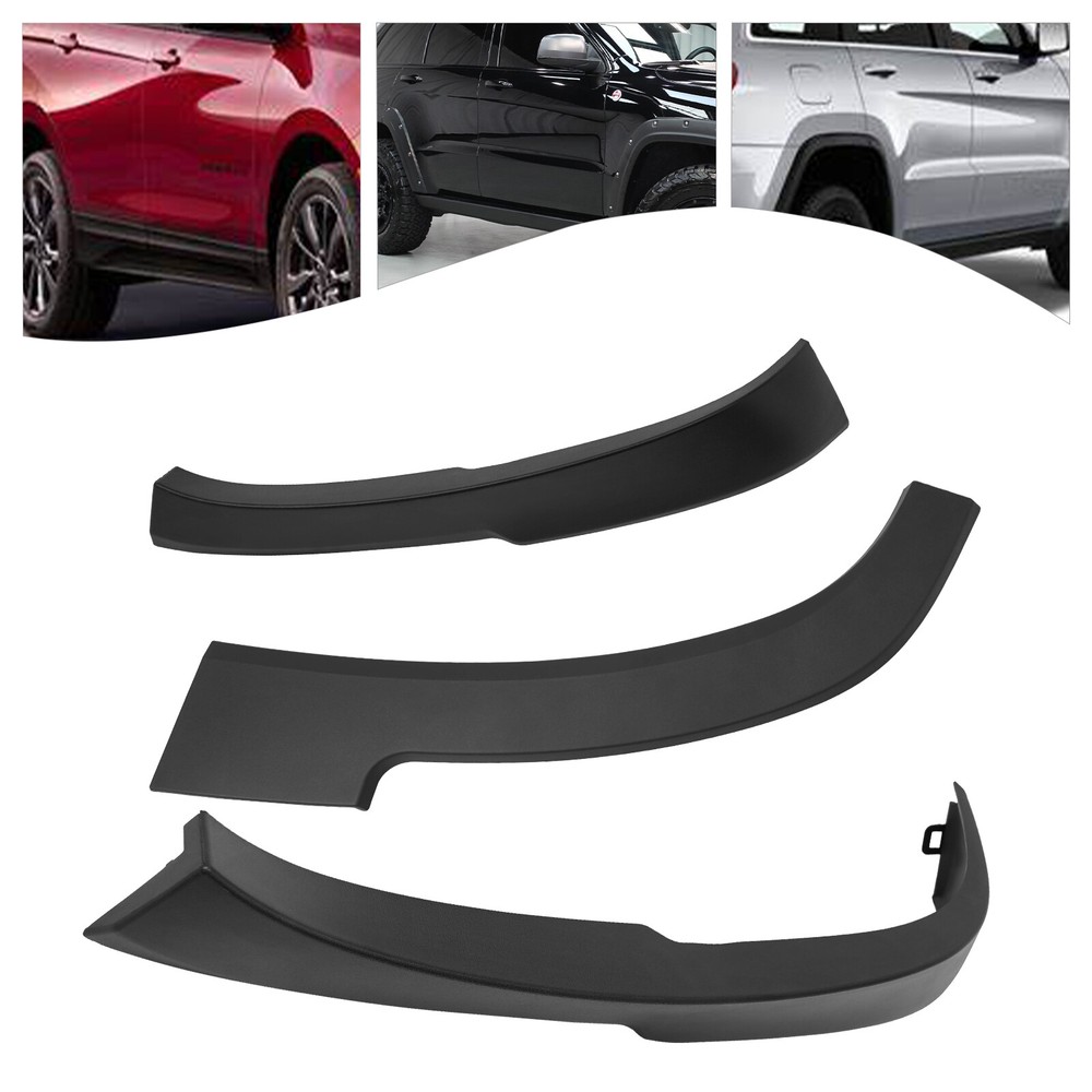 3xRear Right Side Wheel Opening Molding Fender Flare For Jeep Cherokee 2013-2018