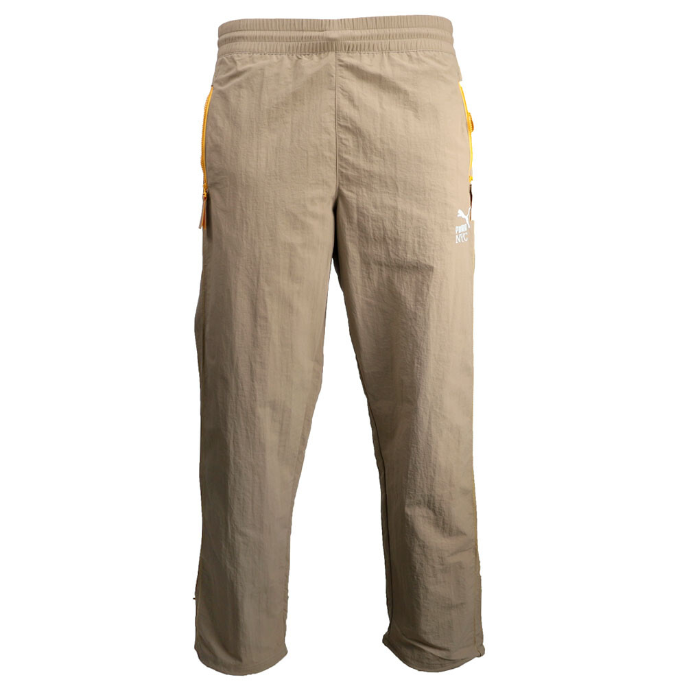 Puma NYC Long Run T7 Mens Beige Athletic Track Pants 62942667