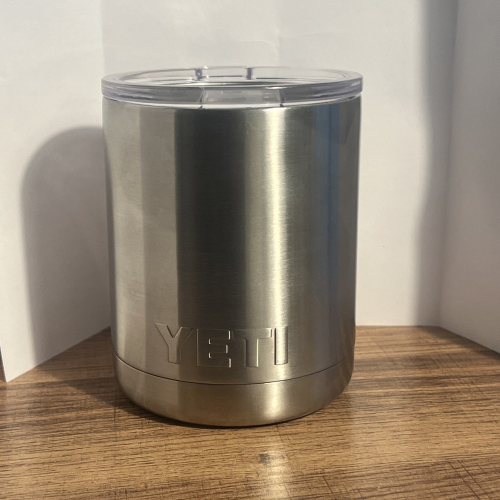 YETI Rambler 10 oz. Stainless Steel Lowball Tumbler With Lid Hot Or Cold