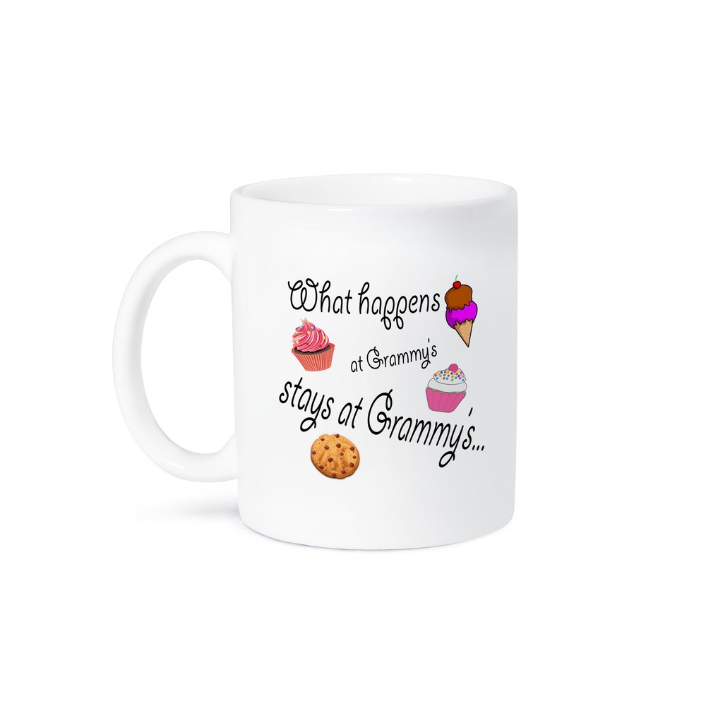 3dRose, What happens at grammy’s stays at grammy’s, Mug