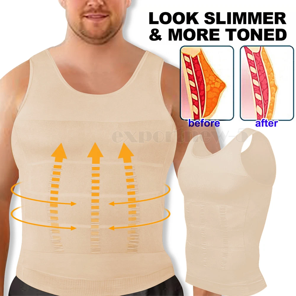 Men's Slimming Compression Vest for Gym & Gynecomastia Support